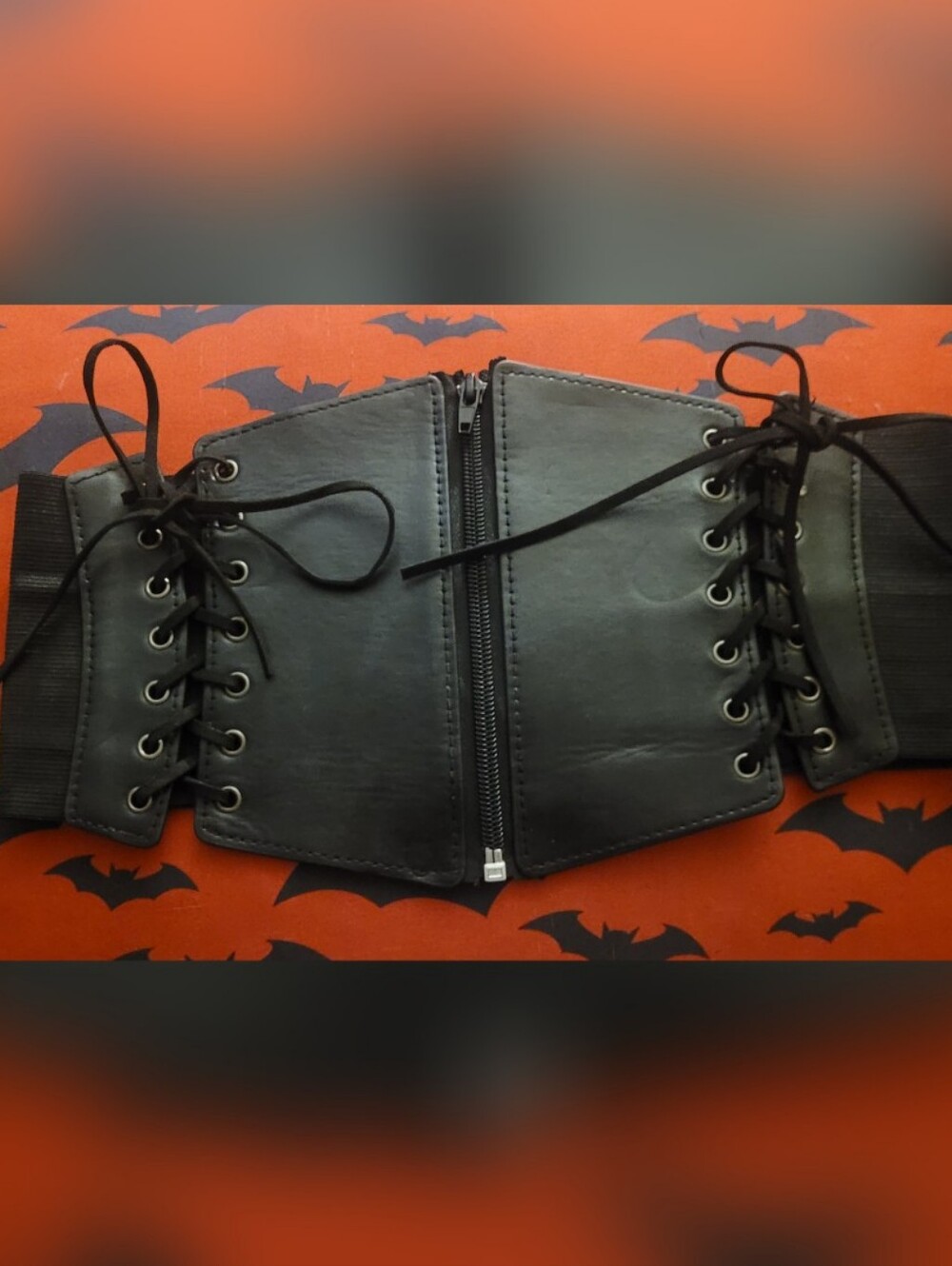 Black Tied Waist Cincher Belt XL